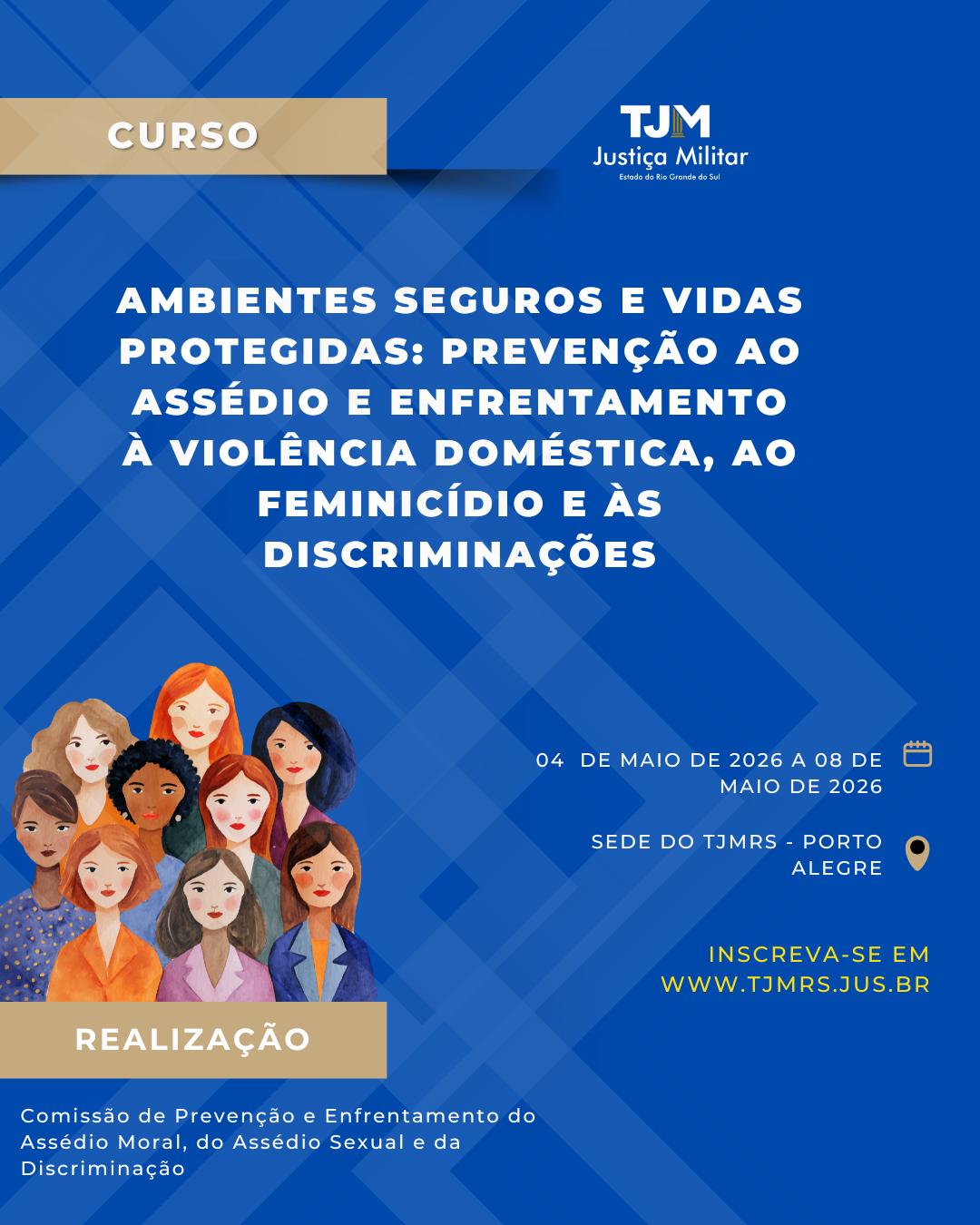TJMRS promove curso sobre prevenção ao assédio e enfrentamento à violência e discriminação   
