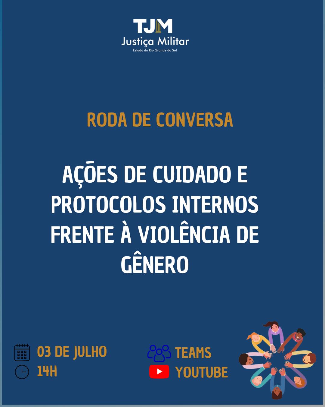TJMRS promove roda de conversa sobre ações de cuidado e protocolos internos frente à violência de gênero