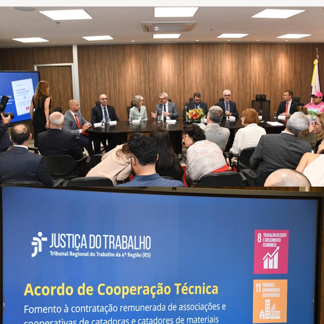 Instituições do sistema de justiça firmam acordo para contratação remunerada de cooperativas de catadores