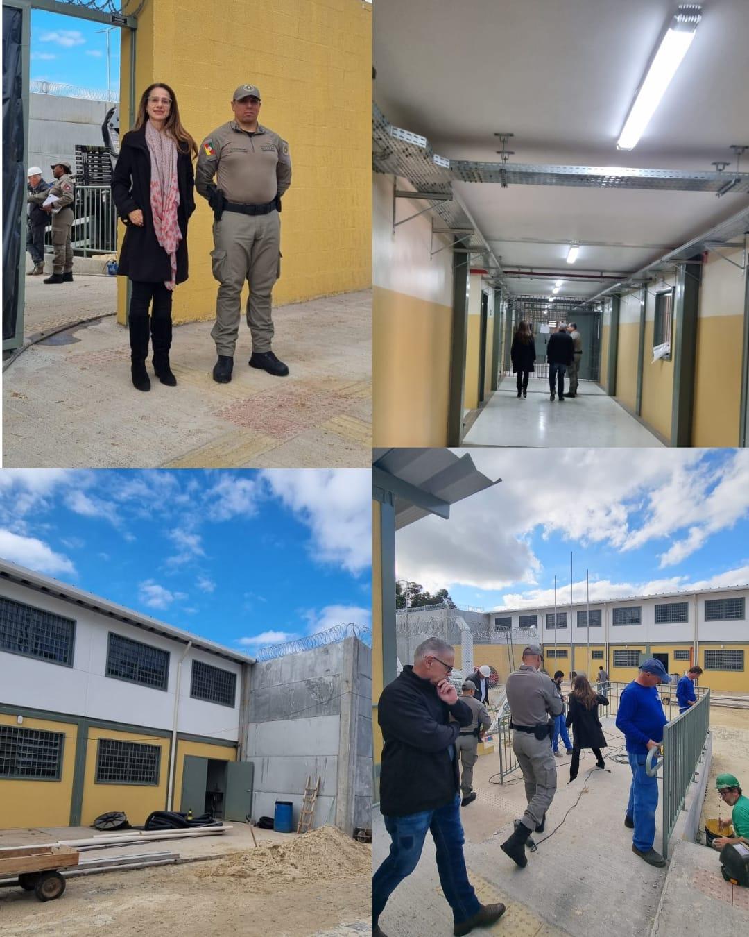 Corregedora da Justiça Militar visita unidades de custódia militar em Porto Alegre