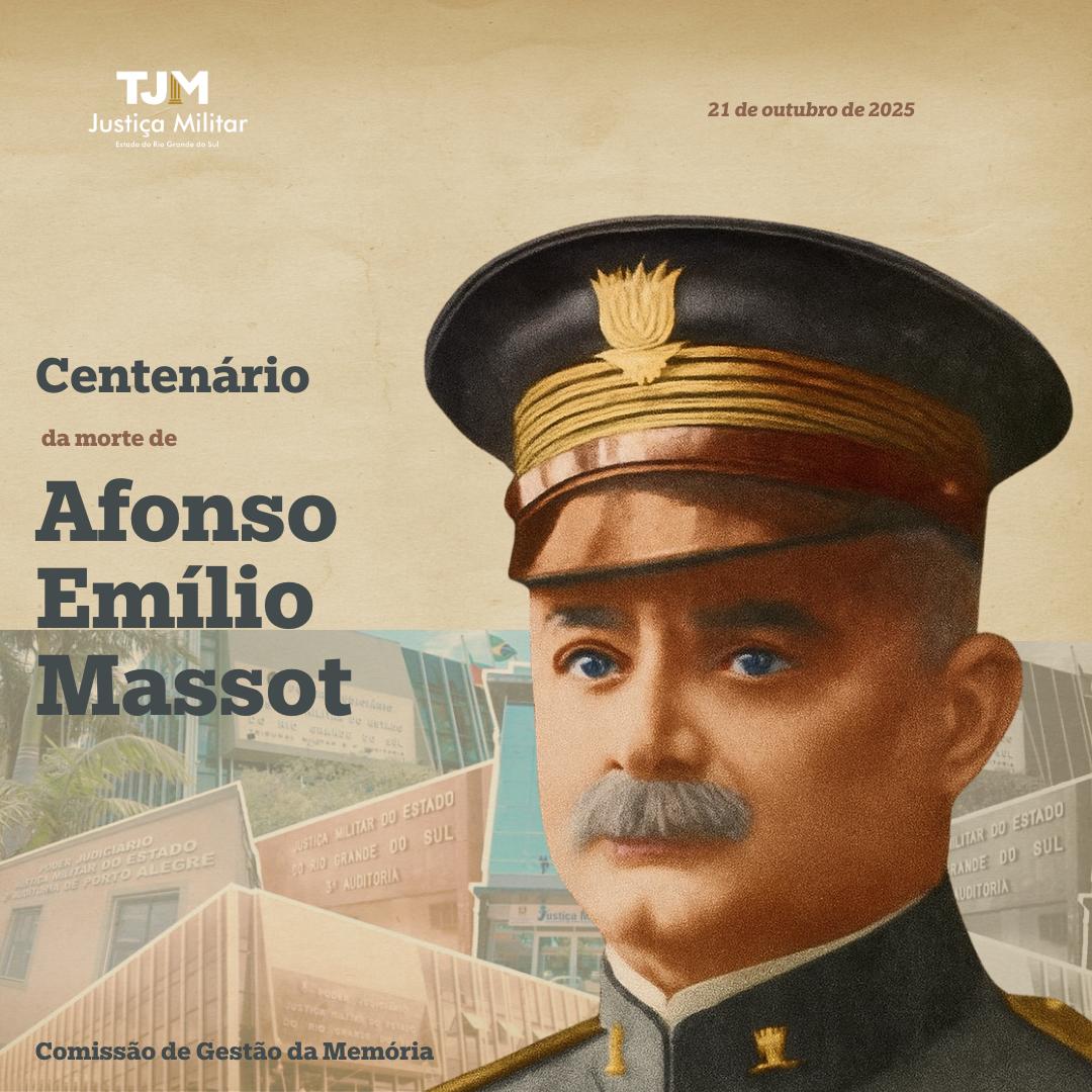 TJMRS apresenta programação do Ciclo de Palestras em homenagem ao Coronel Afonso Emílio Massot