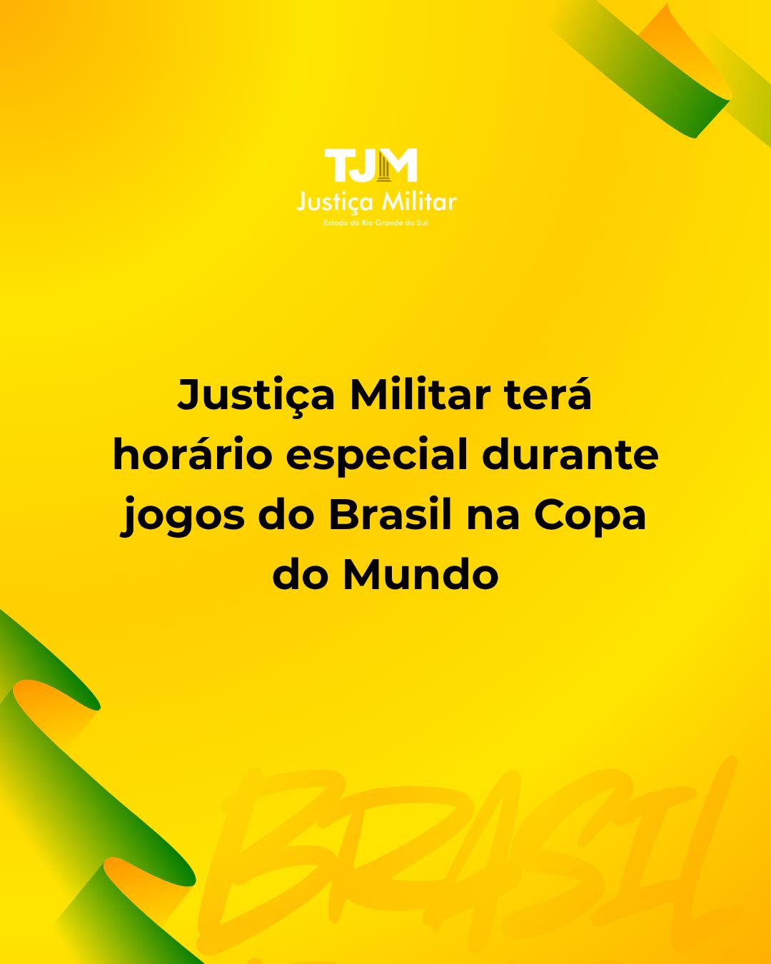 JME terá horário especial durante jogos da Seleção Brasileira na Copa do Mundo
