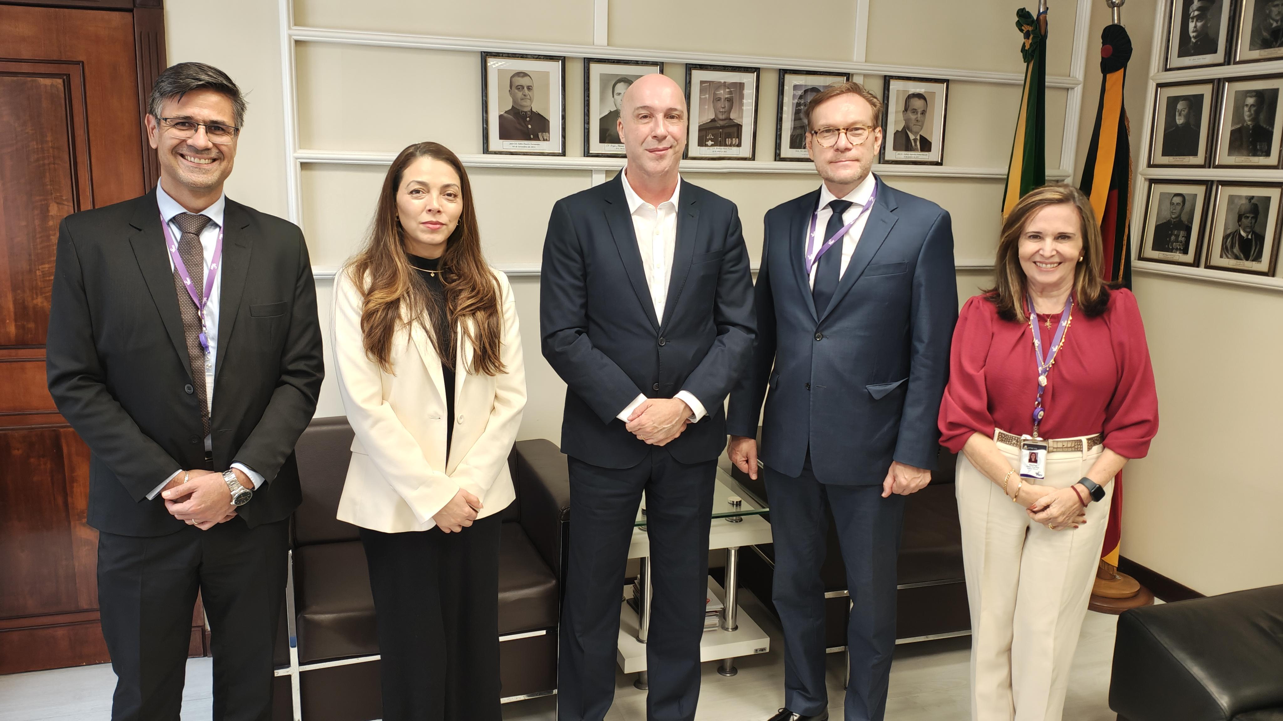 Presidente do TJMRS recebe a diretoria executiva do IPE