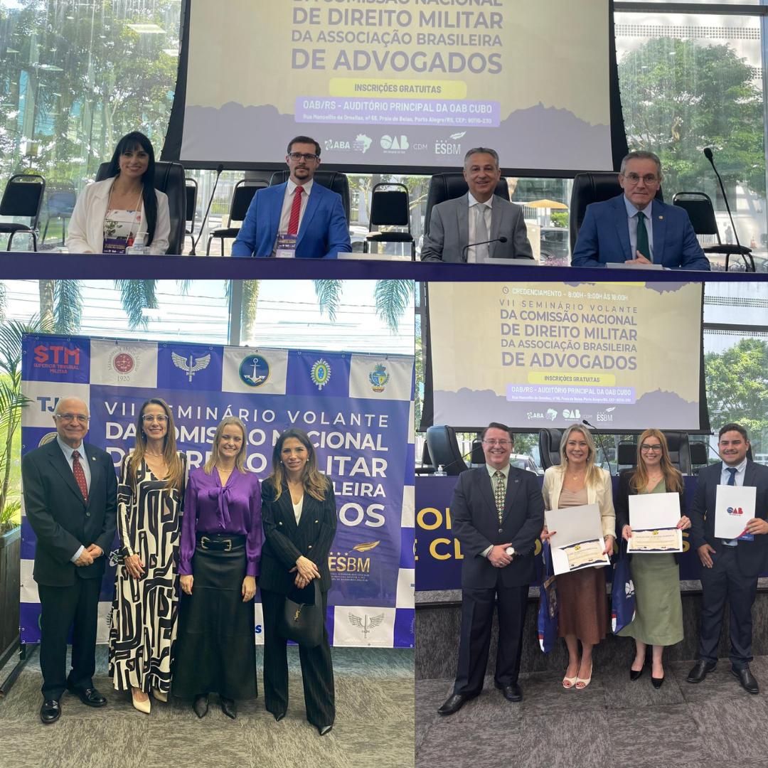 Justiça Militar gaúcha marca presença no VII Seminário Volante da CDM/ABA Nacional e CDM da OAB/RS